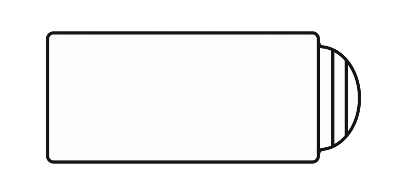 PISCINE COQUE POLYESTER AVEC ESCALIER ROMAN ET FOND PLAT MODÈLE MALTE