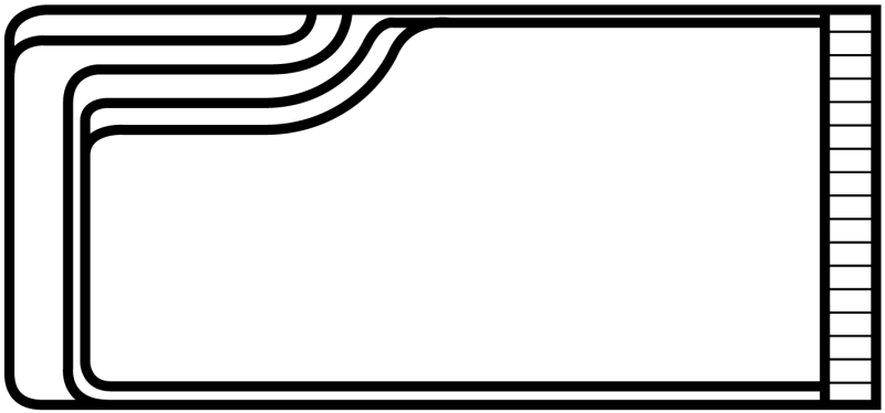 PISCINE COQUE POLYESTER AVEC COUVERTURE AUTOMATIQUE IMMERGÉE EN FOND MODÈLE FÉROÉ