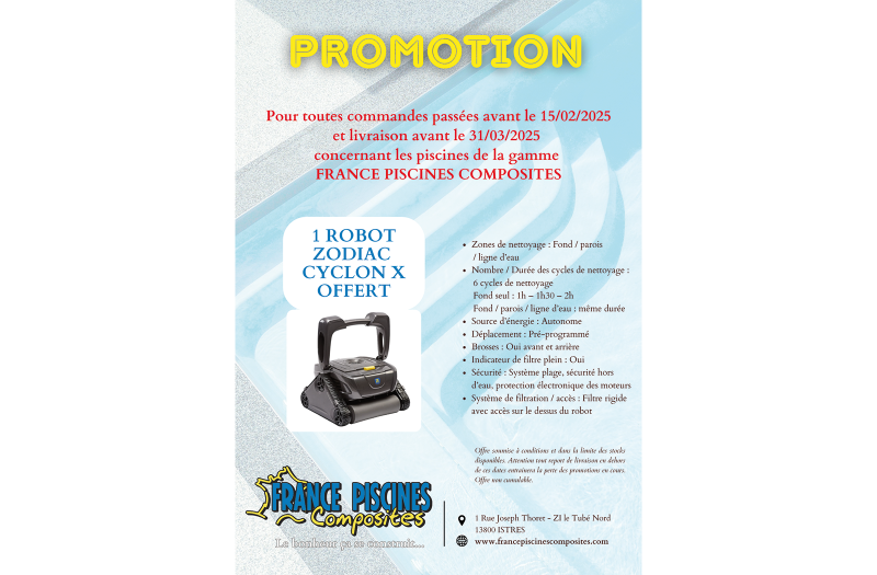 1 Robot ZODIAC CYCLON X OFFERT