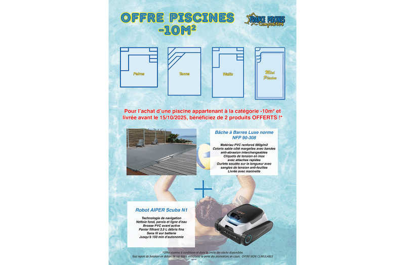 OFFRE SUR LES PISCINES -10m2