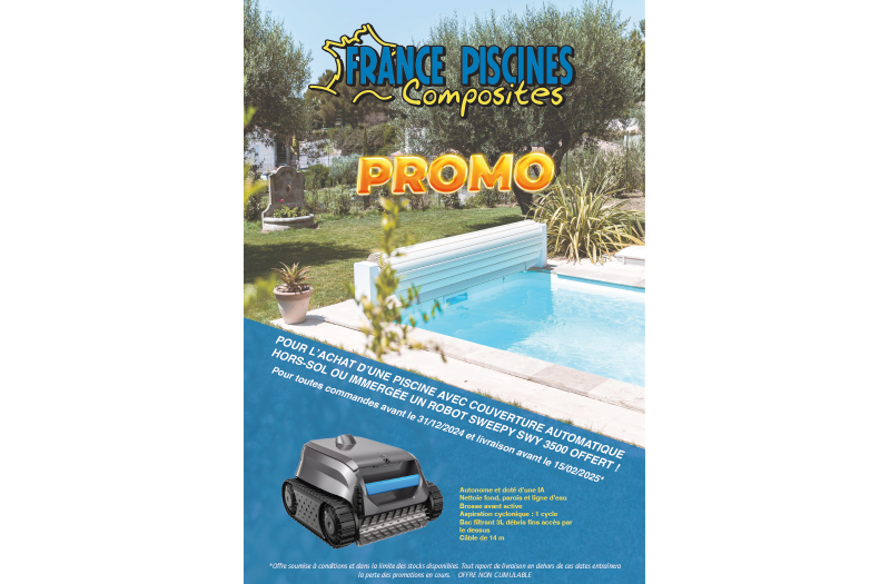PROMO PISCINE AVEC COUVERTURE AUTOMATIQUE